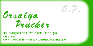 orsolya prucker business card